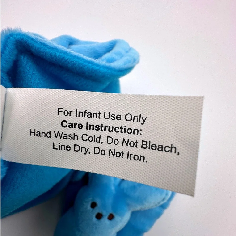 Peeps Baby Set Infant 3 piece‎ Blue Hat Bib Booties